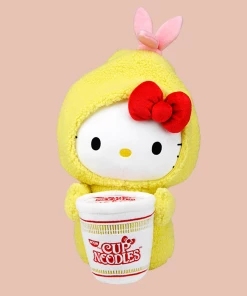 Kidrobot Nissin Cup Noodles X Hello Kitty (Shrimp Tempura Cup) 16in Interactive Plush