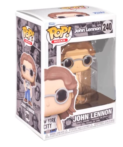 TOY RESCUE: John Lennon Funko Pop! John Lennon (New York City) (Festival Of Fun 2021) (Shared Sticker) #240 (Non-Mint)