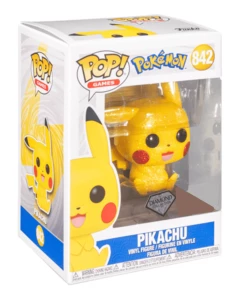 Big Apple Collectibles TOY RESCUE: Pokemon Funko Pop! Pikachu (Sitting) (Diamond Glitter) (Festival Of Fun 2021) (Shared Sticker) #842 (Non-Mint)
