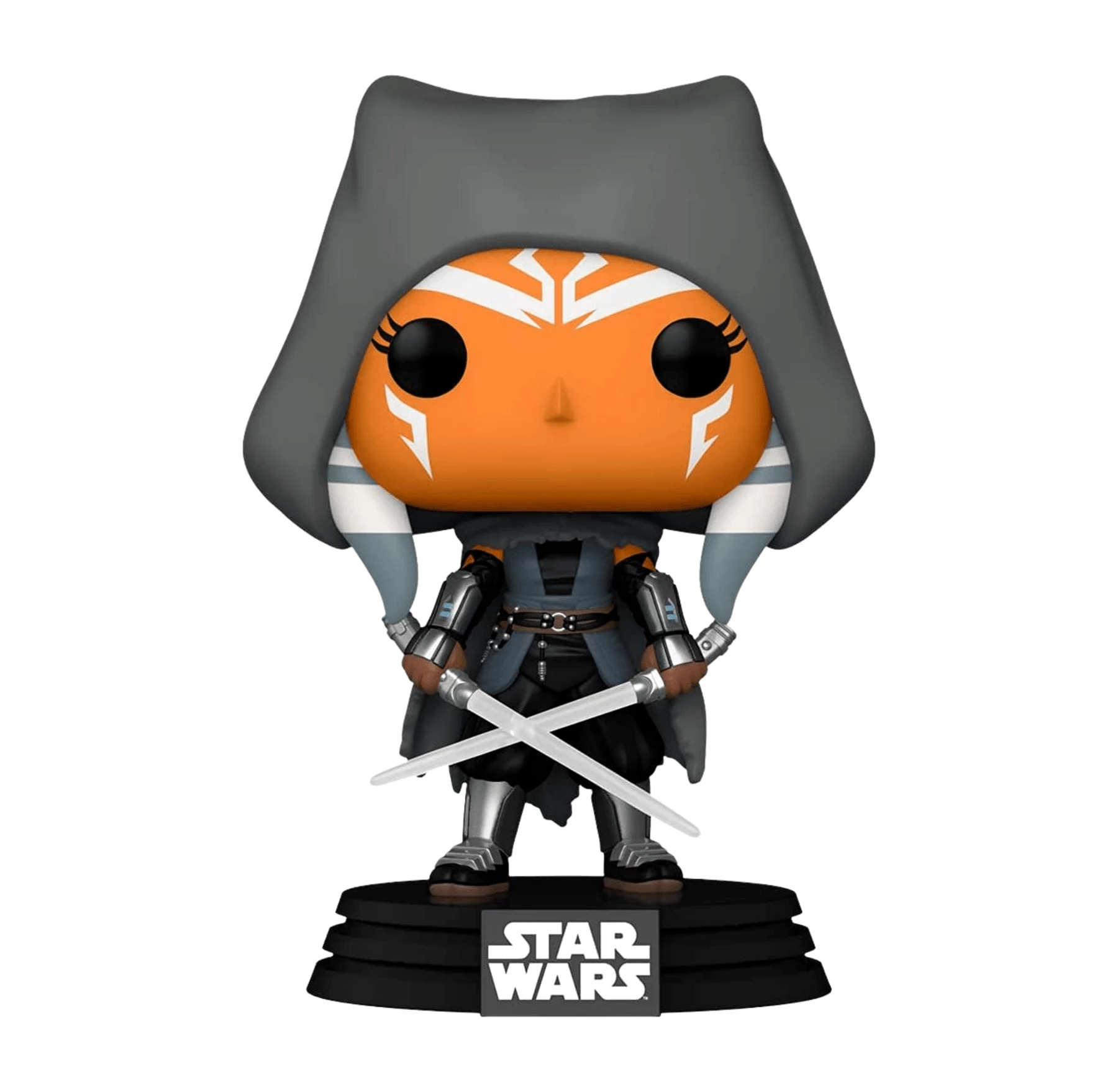 Star Wars: The Mandalorian Funko Pop! Ahsoka (with Two Lightsabers) (Hooded) - Image 2