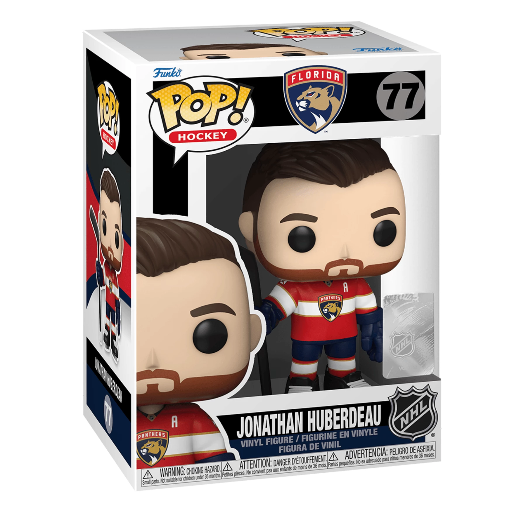NHL Panthers Funko Pop! Jonathan Huberdeau (Red Home Uniform) #77 - Image 2