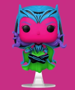 Wandavision Funko Pop! Scarlet Witch (w/Book) (Neon Black Light) #986