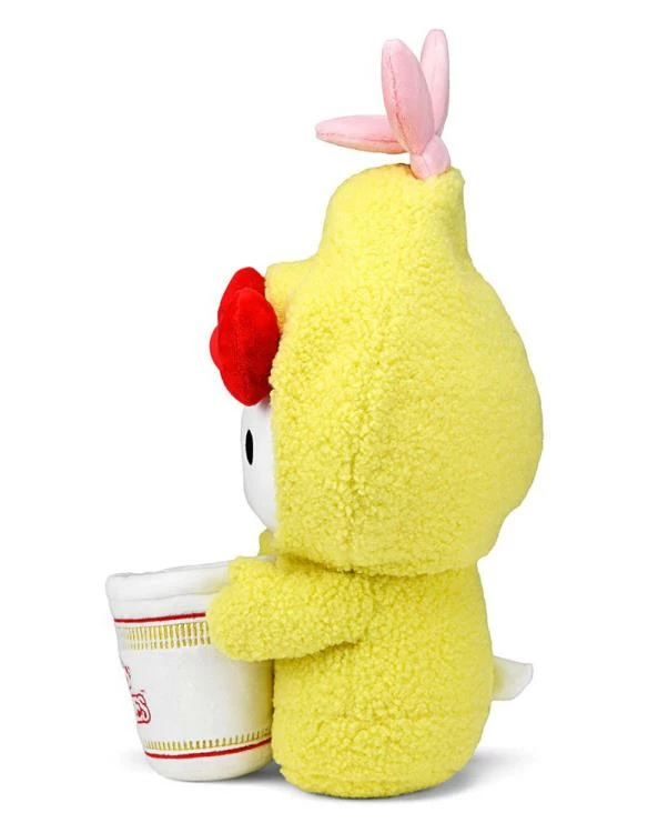 Kidrobot Nissin Cup Noodles X Hello Kitty (Shrimp Tempura Cup) 16in Interactive Plush - Image 8
