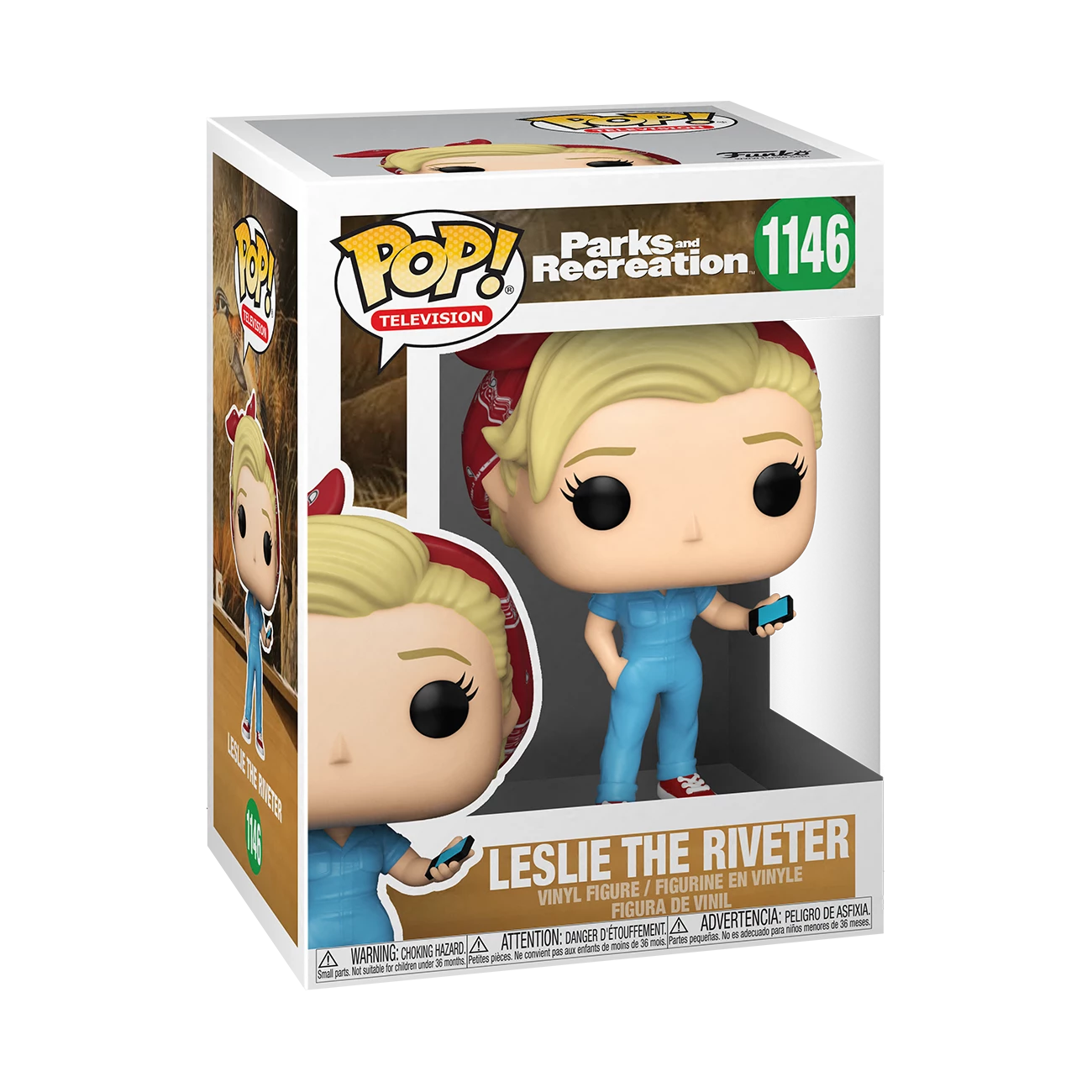 Parks & Recreation Funko Pop! Leslie The Riveter #1146 - Image 4