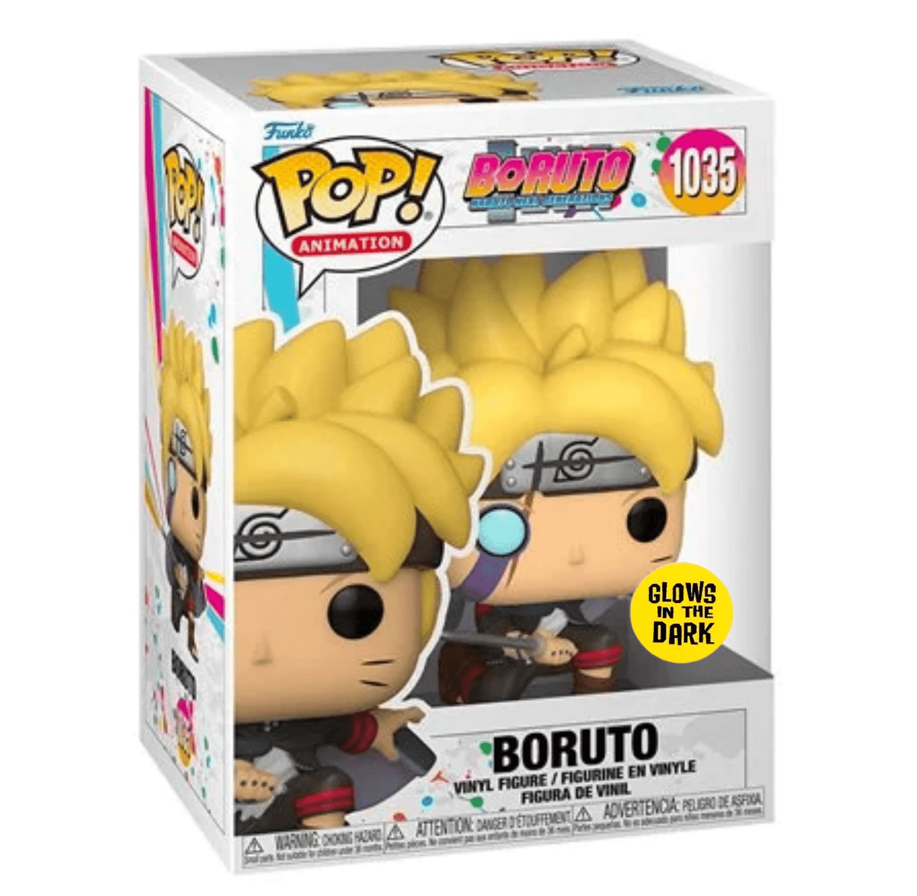 Boruto Funko Pop! Boruto (with Marks) (GITD) #1035 - Image 3