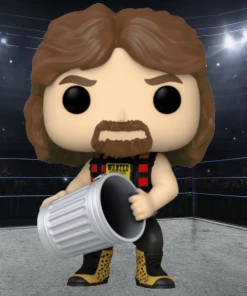 WWE Funko Pop! Cactus Jack (with Trash Can)(with Enamel Pin) #105