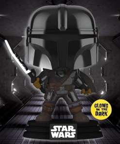 Star Wars: The Mandalorian Funko Pop! The Mandalorian (with Darksaber) (GITD) #491