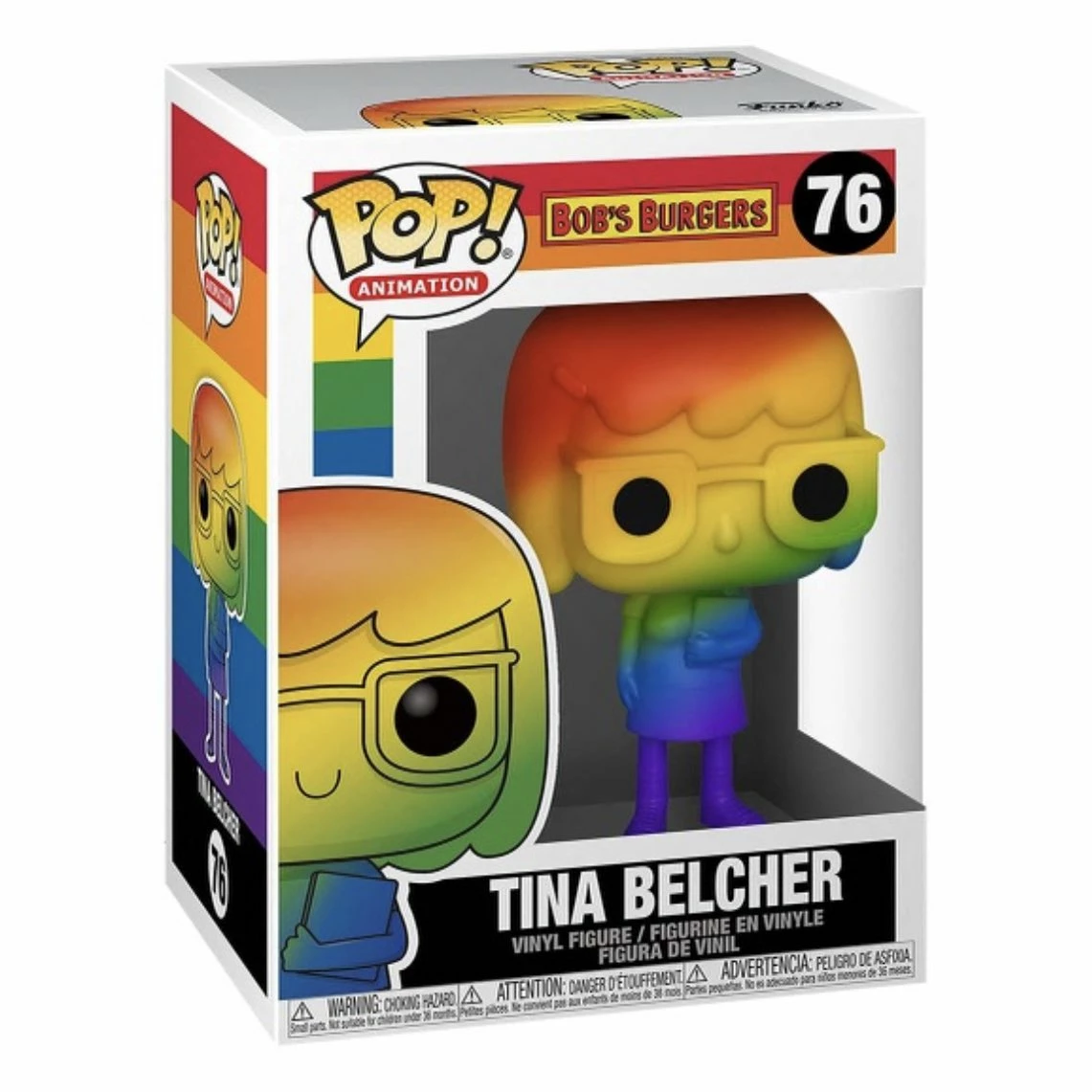 Bob's Burgers: Pride Funko Pop! Tina Belcher (Rainbow) #76 - Image 2