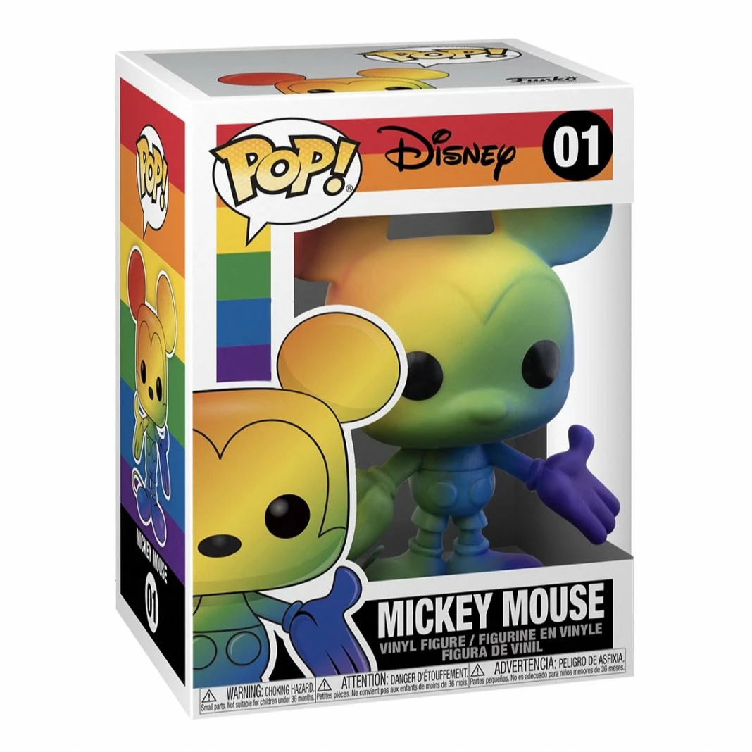 Disney: Pride Funko Pop! Mickey Mouse (Rainbow) #01 - Image 2