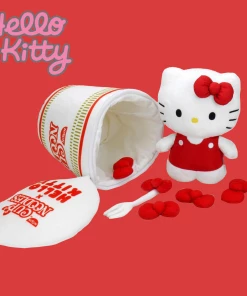 Kidrobot Nissin Cup Noodles X Hello Kitty (Fork & Bow) Interactive Plush