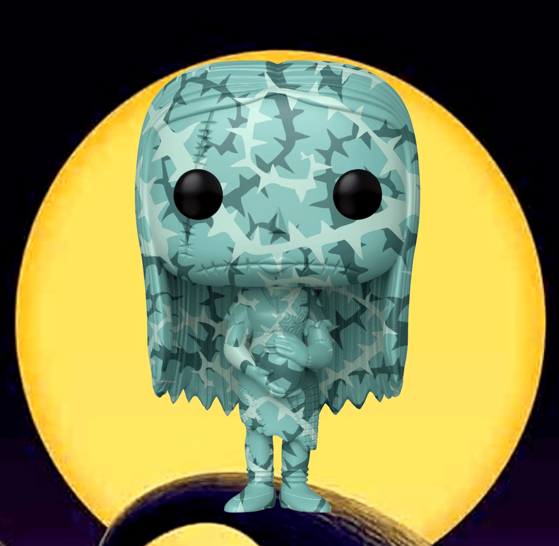 The Nightmare Before Christmas Funko Pop! Sally (Artist Series) (Pale Blue Stitches) (with Pop! Hard Stack)