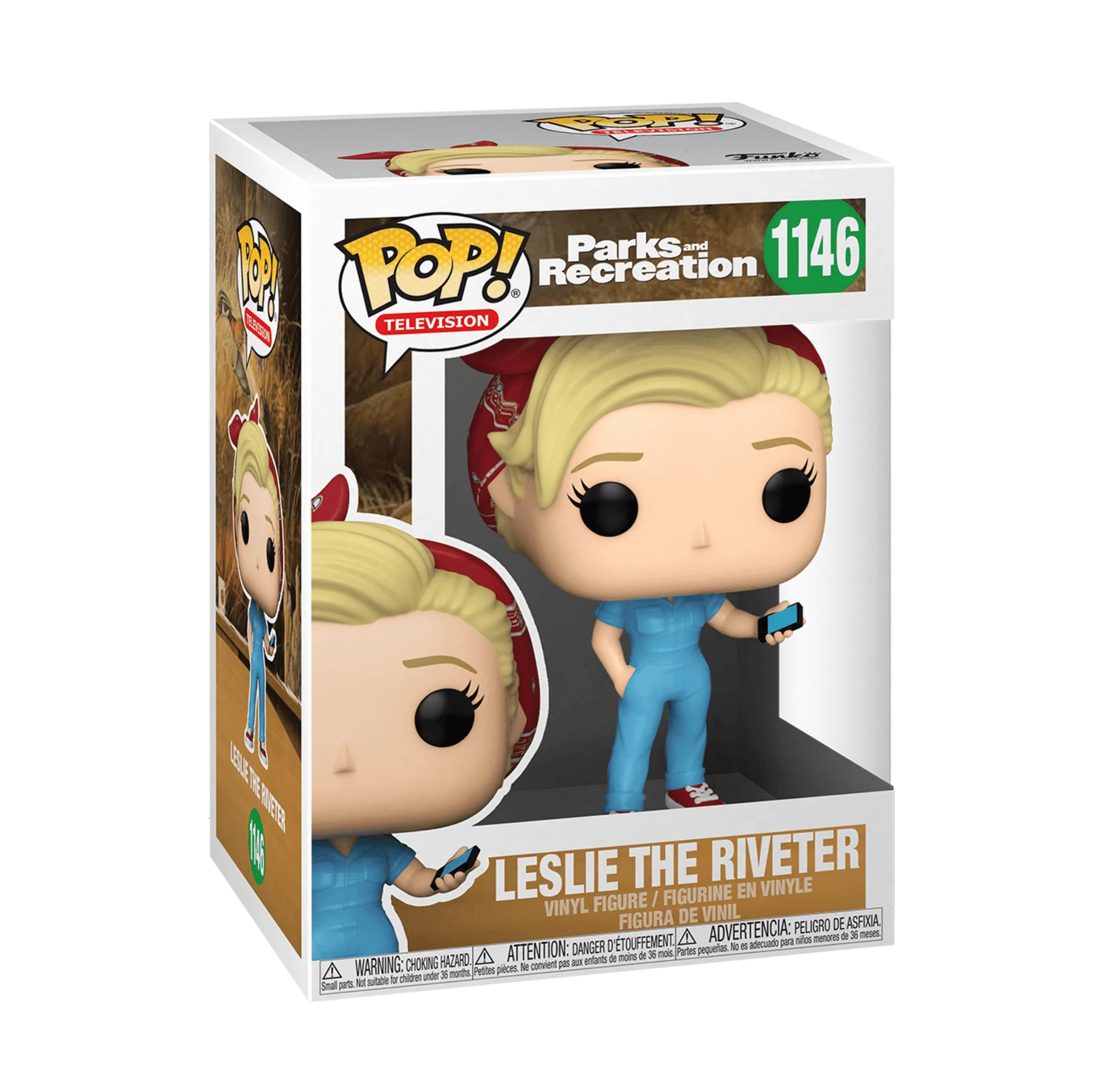 Parks & Recreation Funko Pop! Leslie The Riveter #1146 - Image 2