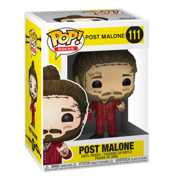 TOY RESCUE: Post Malone Funko Pop! Post Malone #111 (Non-Mint)