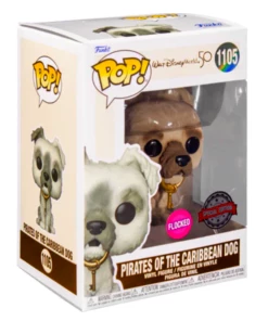 TOY RESCUE: Walt Disney World 50th Funko Pop! Pirates Of The Caribbean Dog (with Key) (Flocked) #1105 (Non-Mint)