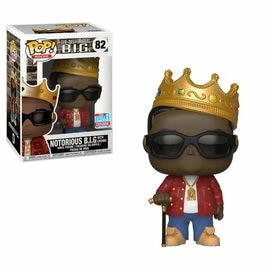 The Notorious B.I.G. Funko Pop! Notorious B.I.G. With Crown (Red Jacket) (Shared Sticker) #82 - Image 3