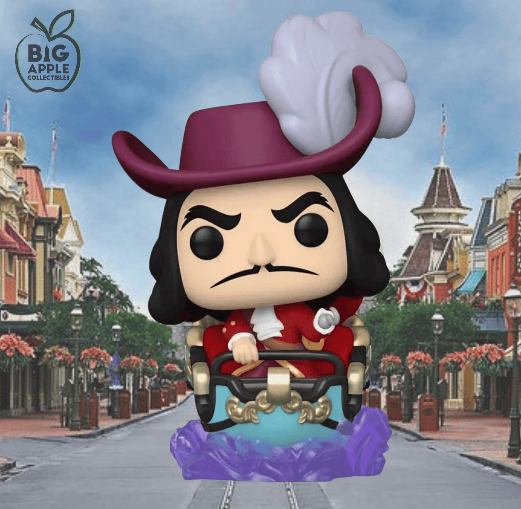 Walt Disney World 50th Funko Pop! Rides Captain Hook (on Peter Pan's Flight Attraction) #109