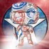 The Avengers Funko Pop! Captain America In Stark Tech Suit (Artist Series) (Patriotic Age) (with Pop! Hard Stack) #32