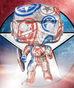 The Avengers Funko Pop! Captain America In Stark Tech Suit (Artist Series) (Patriotic Age) (with Pop! Hard Stack) #32