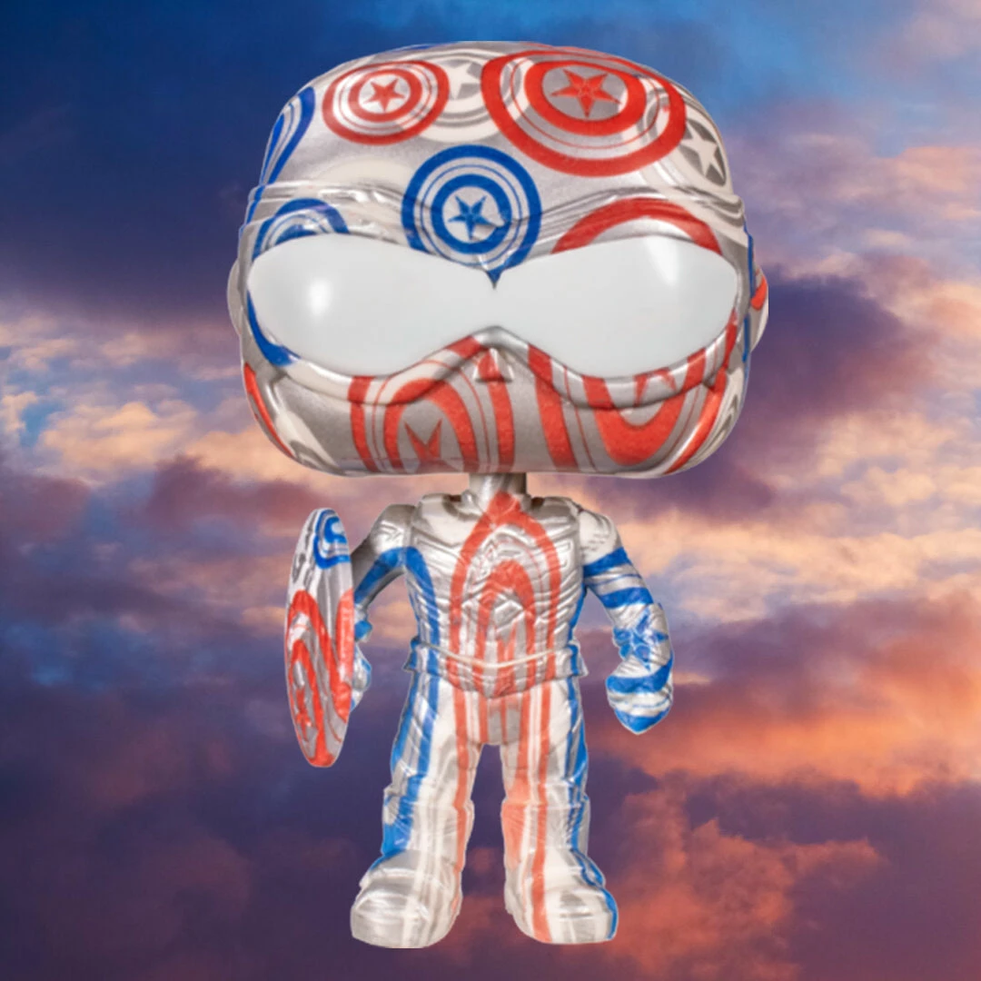 The Falcon And The Winter Soldier Funko Pop! Captain America (Artist Series) (Patriotic Age) (with Pop! Hard Stack) #33