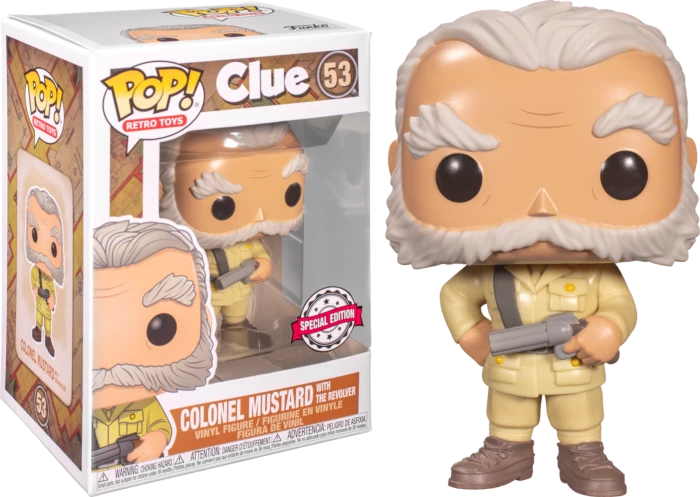 Clue Funko Pop! Colonel Mustard (with The Revolver) #53 - Image 3