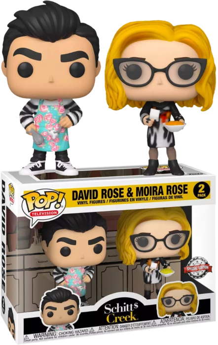 TOY RESCUE: Schitt's Creek Funko Pop! David & Moira (Cooking) (2-Pack) (Non-Mint)