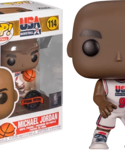 TOY RESCUE: NBA: Legends Funko Pop! Michael Jordan (White Jersey)(1992 Team USA Jersey) #114 (Non-Mint)