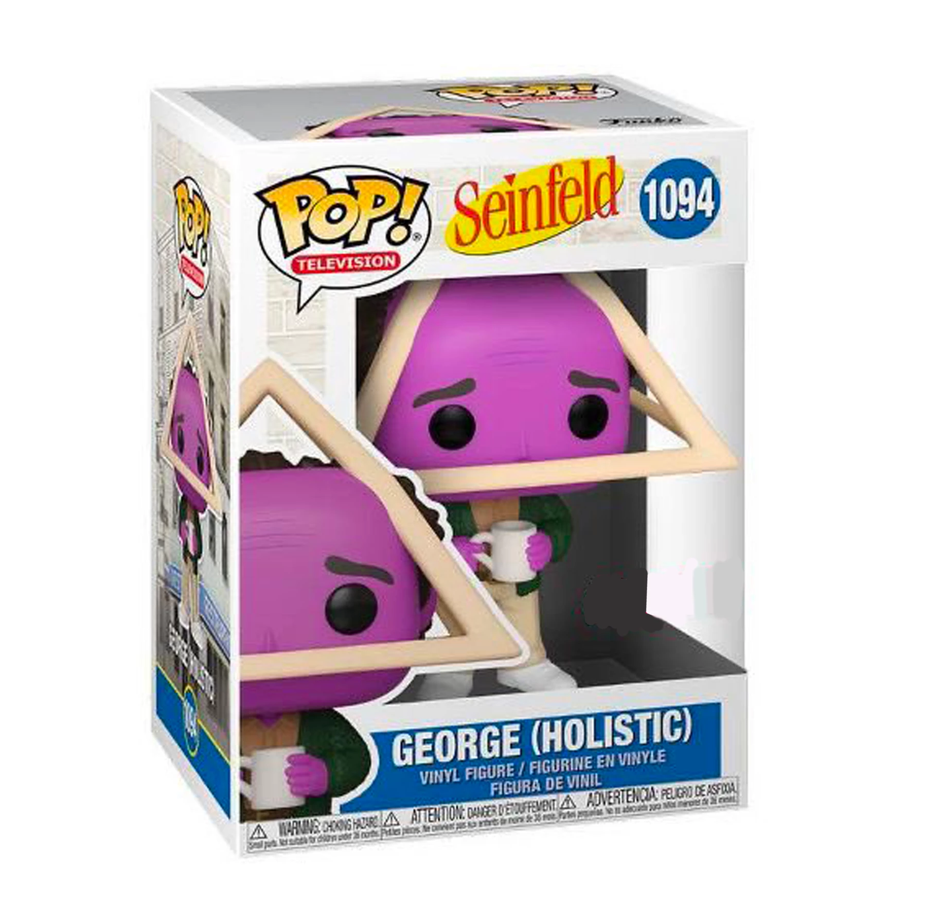 TOY RESCUE: Seinfeld Funko Pop! George (Holistic) (Purple Face) #1094 (Non-Mint)