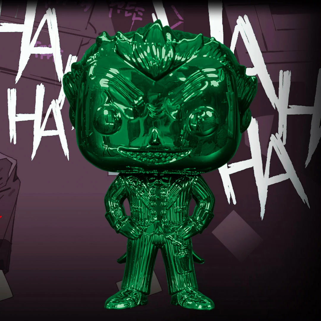 Batman: Arkham Asylum Funko Pop! The Joker (Green Chrome) #53
