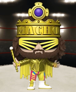 WWE Funko Pop! "Macho Man" Randy Savage (w/Macho Crown) (Metallic) #112