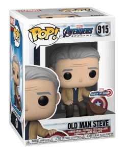 TOY RESCUE: Avengers Endgame Funko Pop! Old Man Steve (Year Of The Shield) #915 (Non-Mint)