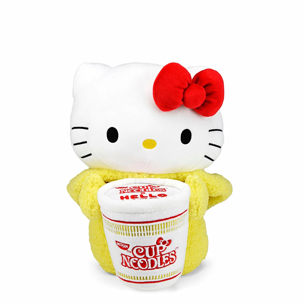 Kidrobot Nissin Cup Noodles X Hello Kitty (Shrimp Tempura Cup) 16in Interactive Plush - Image 11