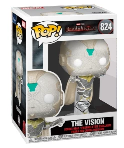 TOY RESCUE: Marvel: WandaVision Funko Pop! The Vision (White) (Diamond Glitter) #824 (Non-Mint)